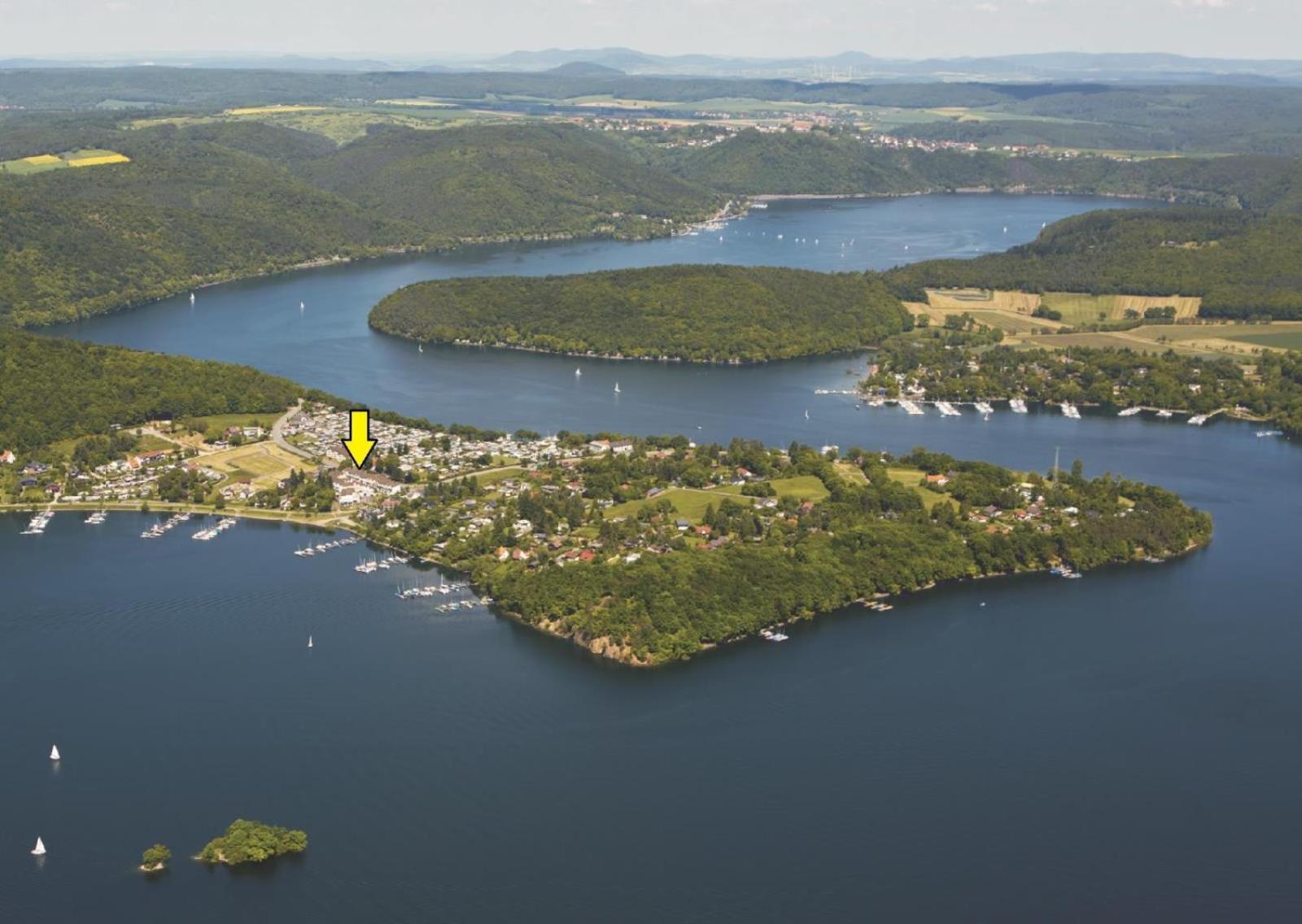 Helle 93M2 Fewo Mit 2 Schlafzimmern Am Edersee Scheid  المظهر الخارجي الصورة